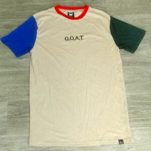 GOAT Tee T-shirt Blue and Green Short Sleeve Sleeve WXYZ Brand Unisex XL